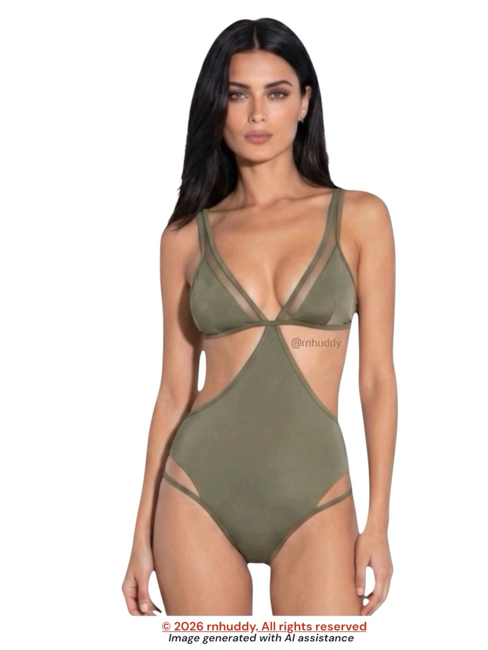 NWT VS Pink M olive mesh Monokini